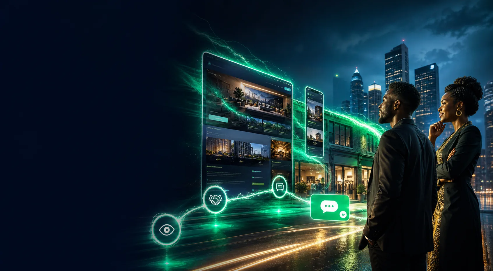 Leadigent cinematic digital growth system transforming attention into qualified WhatsApp customers