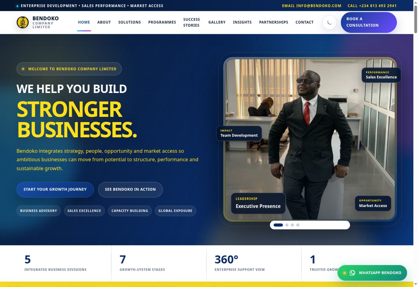 Bendoko Company website screenshot