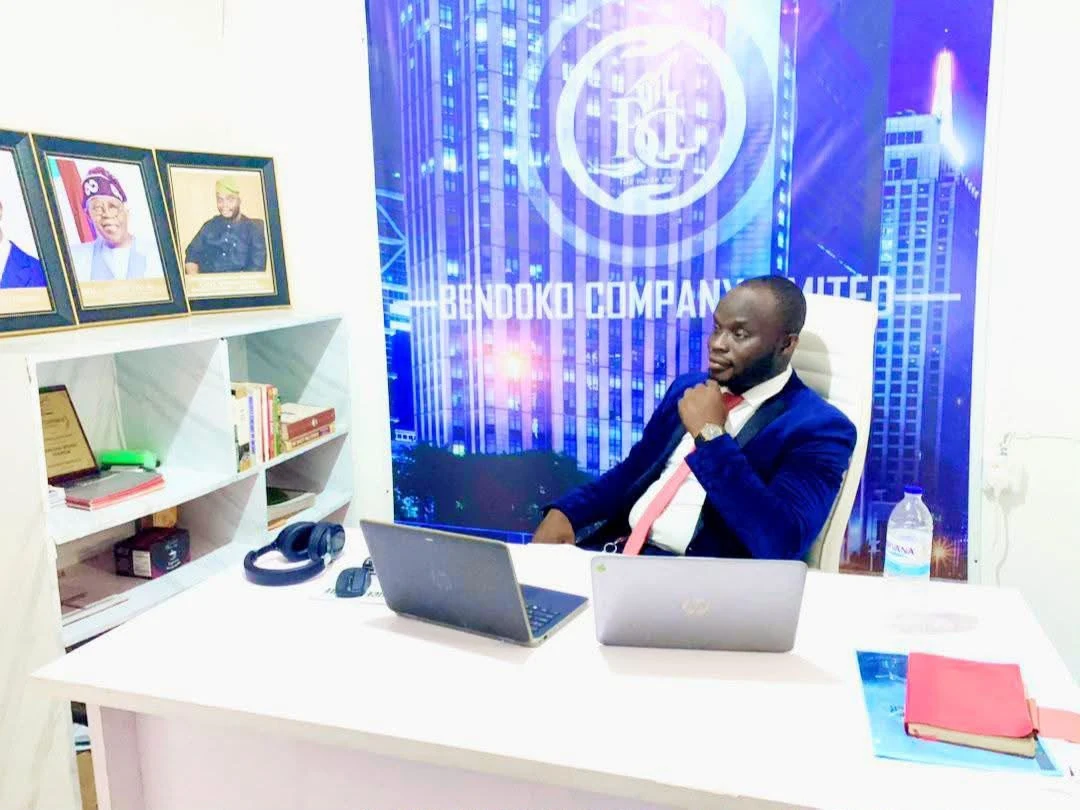 CEO working in Bendoko office