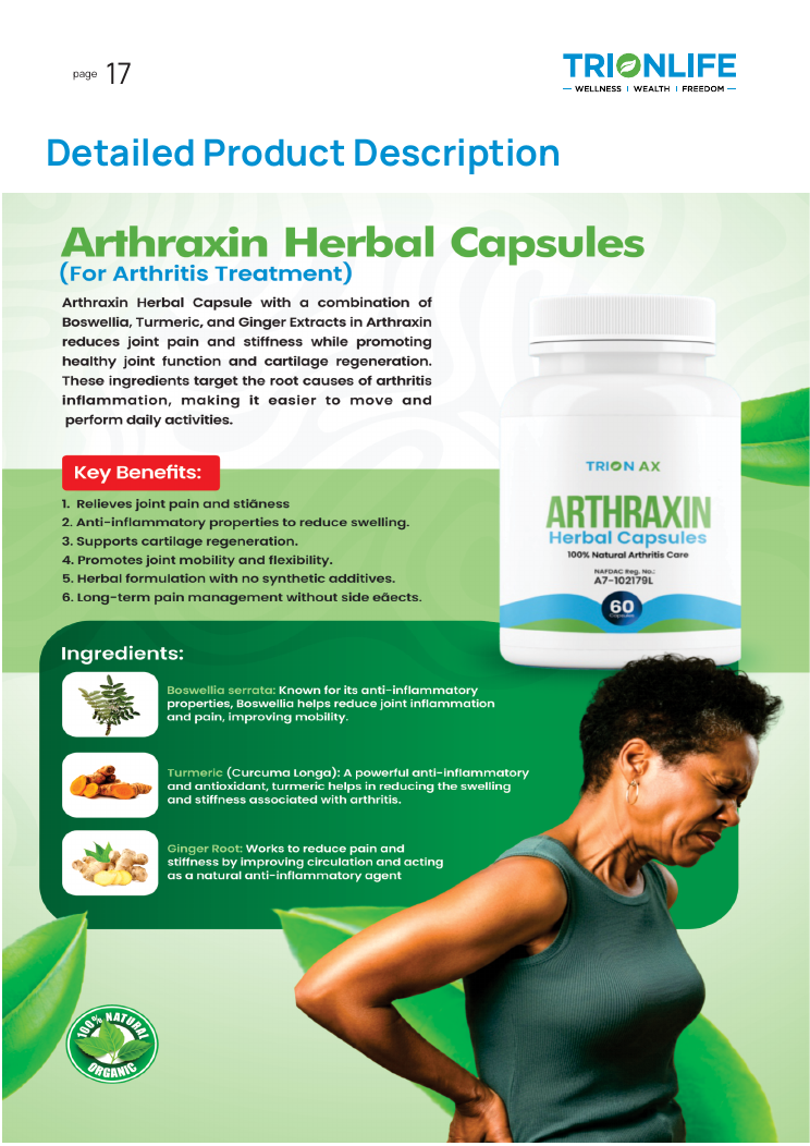 Arthraxin Herbal Capsules product image